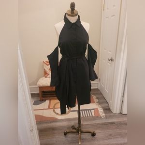 Black off the shoulder dress